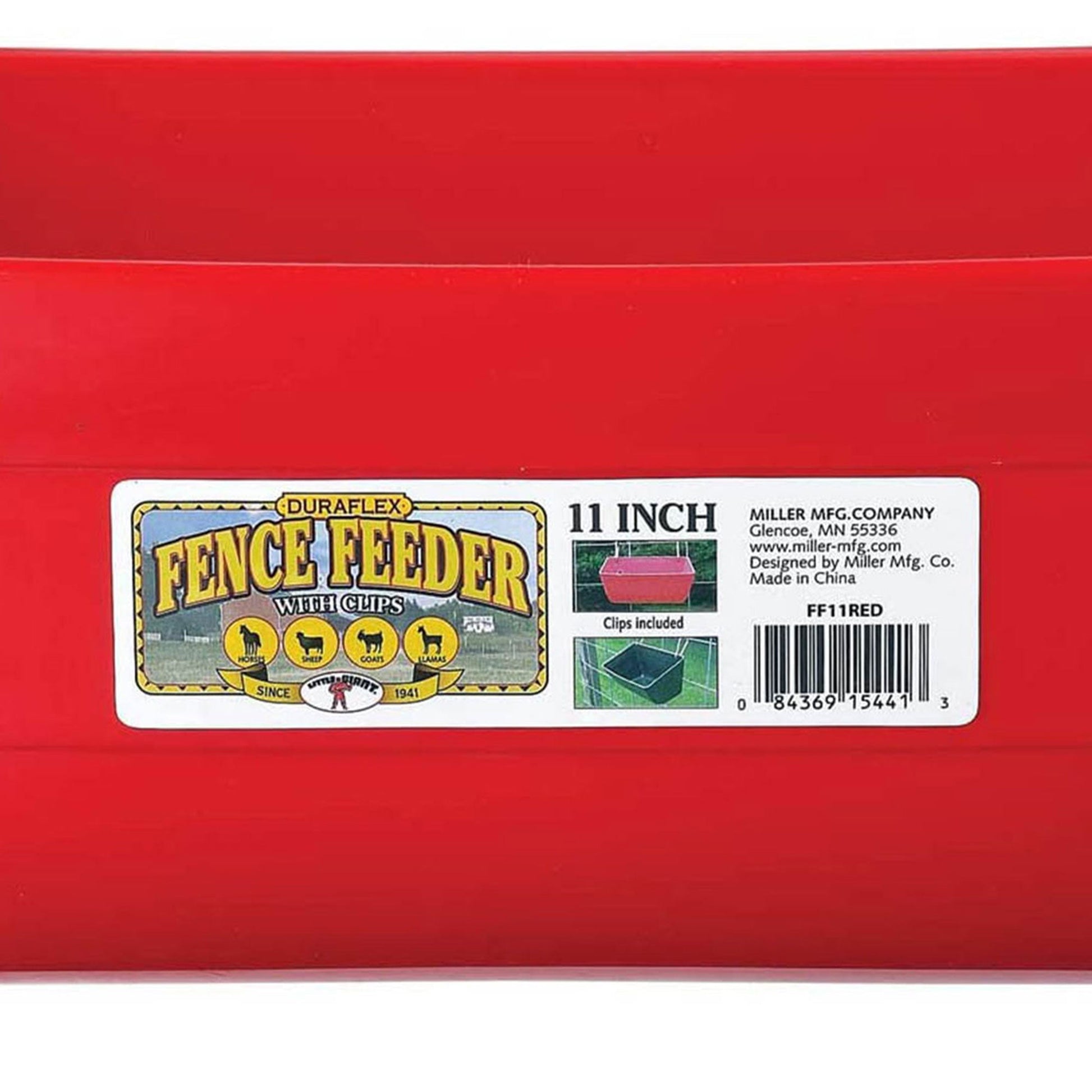 Little Giant 4.5 Quart Heavy Duty Feed Trough Bucket Fence Feeder, Red (6 Pack) - Angler's Pro Tackle & Outdoors