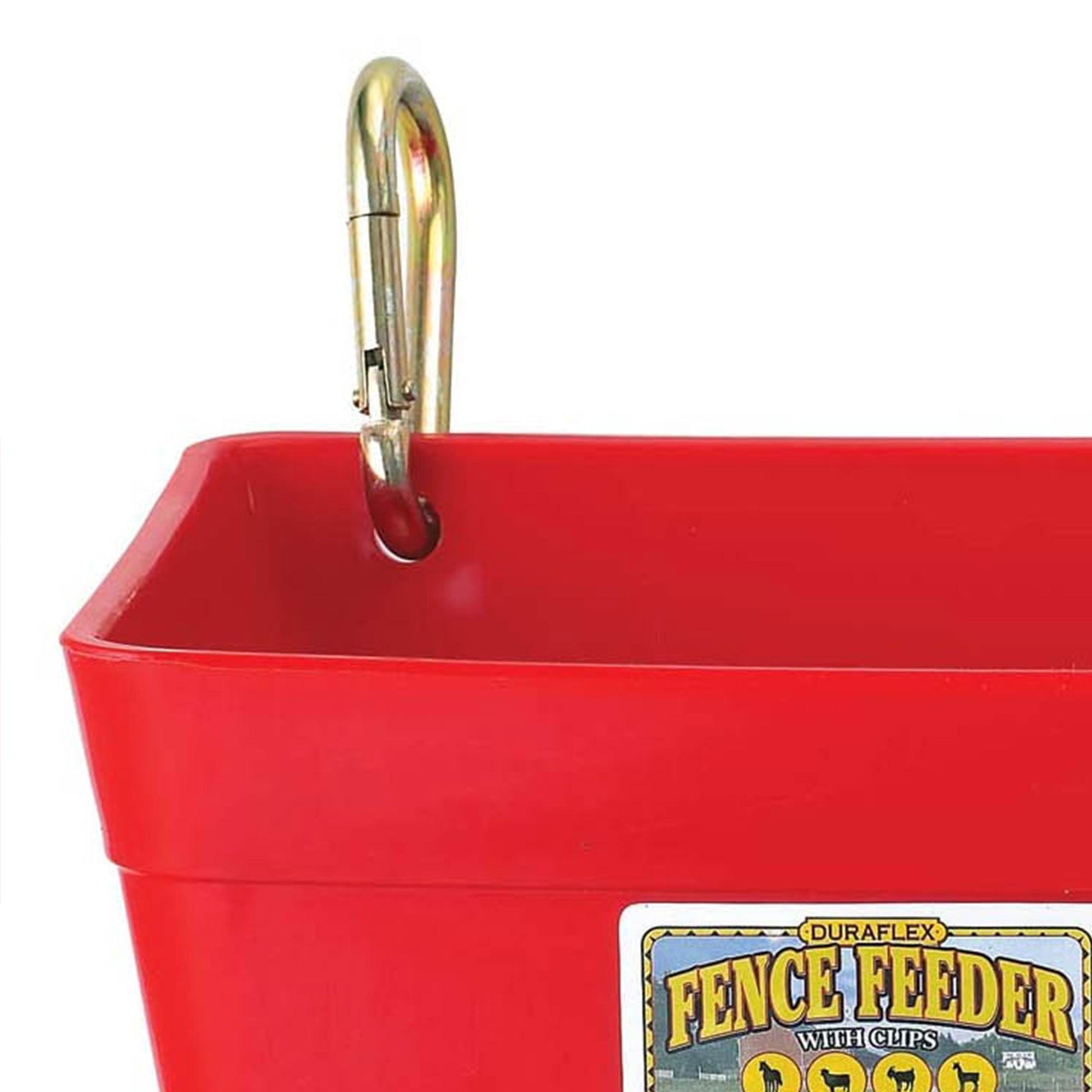 Little Giant 4.5 Quart Heavy Duty Feed Trough Bucket Fence Feeder, Red (6 Pack) - Angler's Pro Tackle & Outdoors
