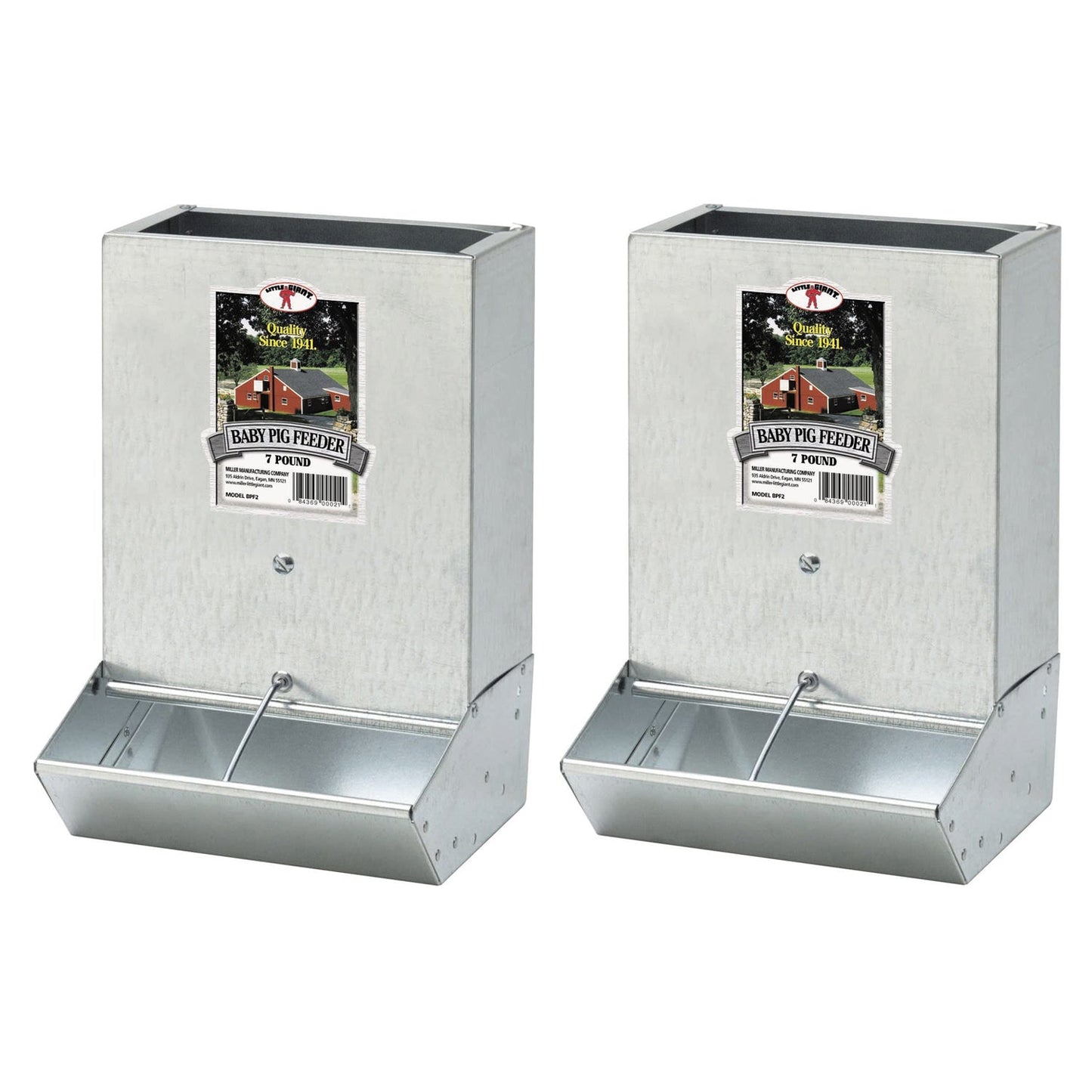 Little Giant BPF2 Mountable 2 Hole Baby Piglet Trough Feeder, 7 Pound (2 Pack) - Angler's Pro Tackle & Outdoors