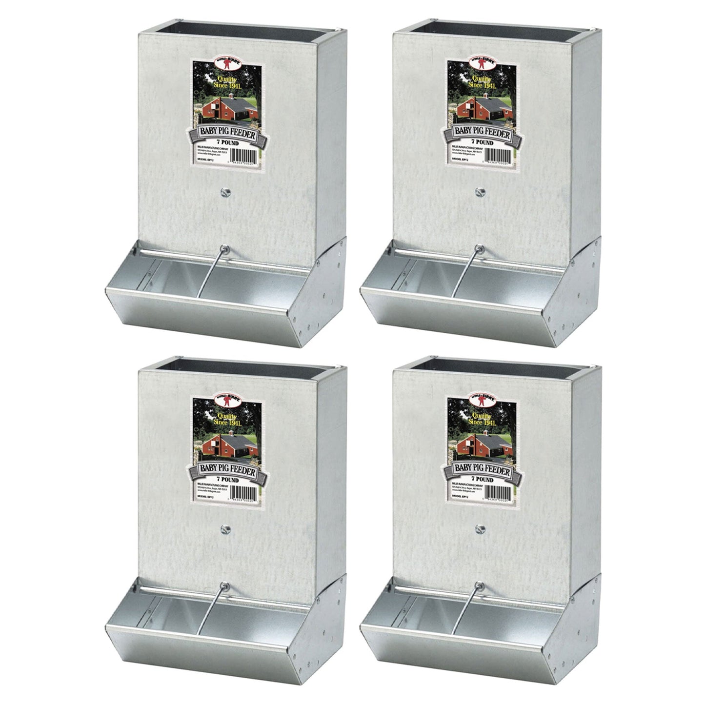 Little Giant BPF2 Mountable 2 Hole Baby Piglet Trough Feeder, 7 Pound (4 Pack) - Angler's Pro Tackle & Outdoors