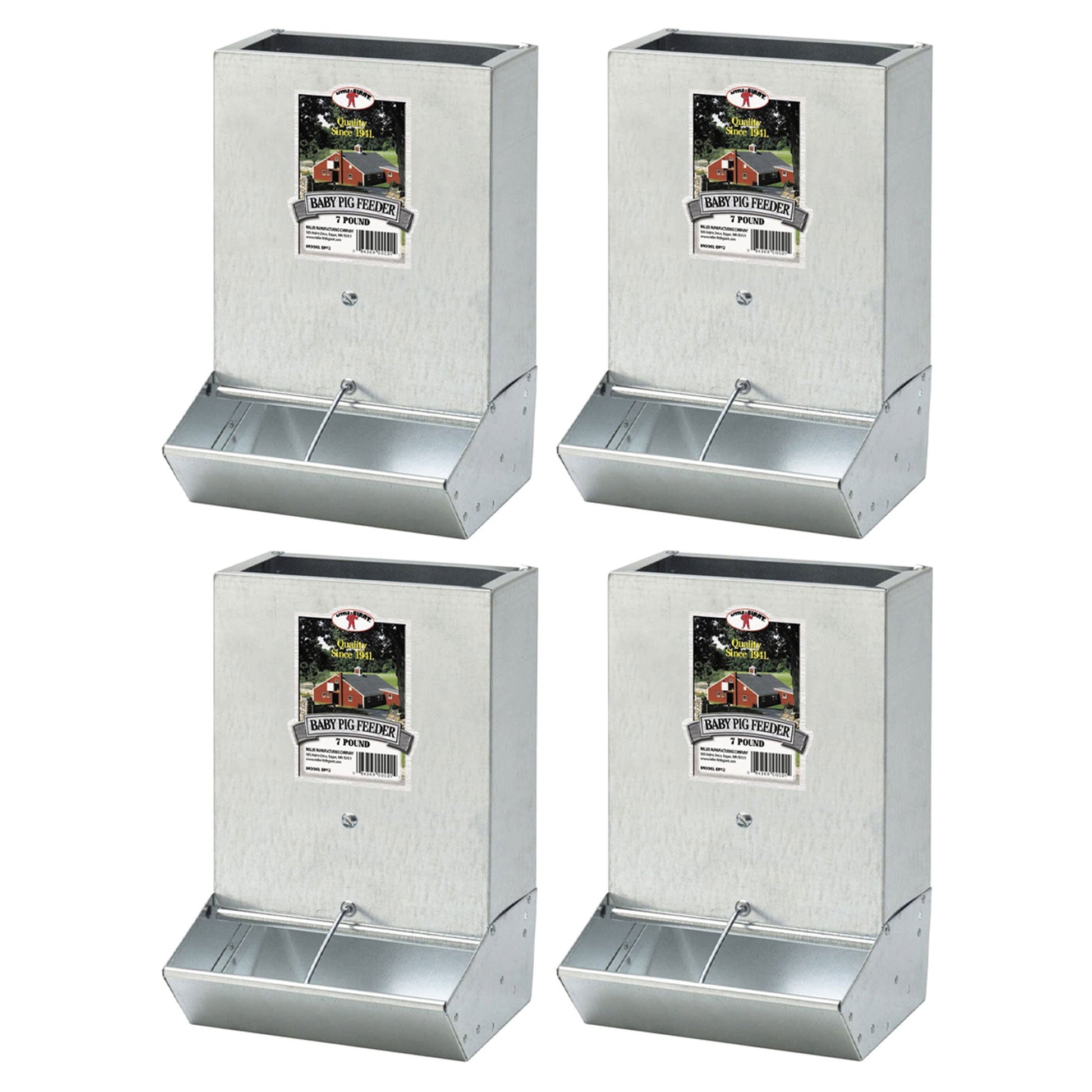 Little Giant BPF2 Mountable 2 Hole Baby Piglet Trough Feeder, 7 Pound (4 Pack) - Angler's Pro Tackle & Outdoors