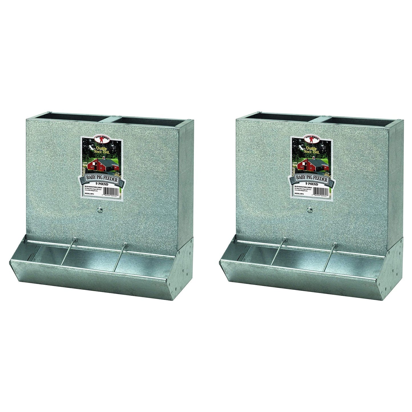 Little Giant BPF3 Mountable 3 Hole Baby Piglet Trough Feeder, 9 lb (2 Pack) - Angler's Pro Tackle & Outdoors