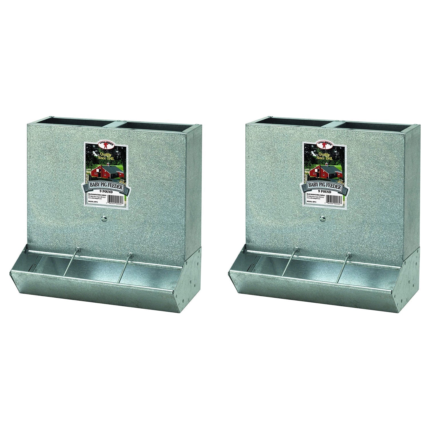 Little Giant BPF3 Mountable 3 Hole Baby Piglet Trough Feeder, 9 lb (2 Pack) - Angler's Pro Tackle & Outdoors