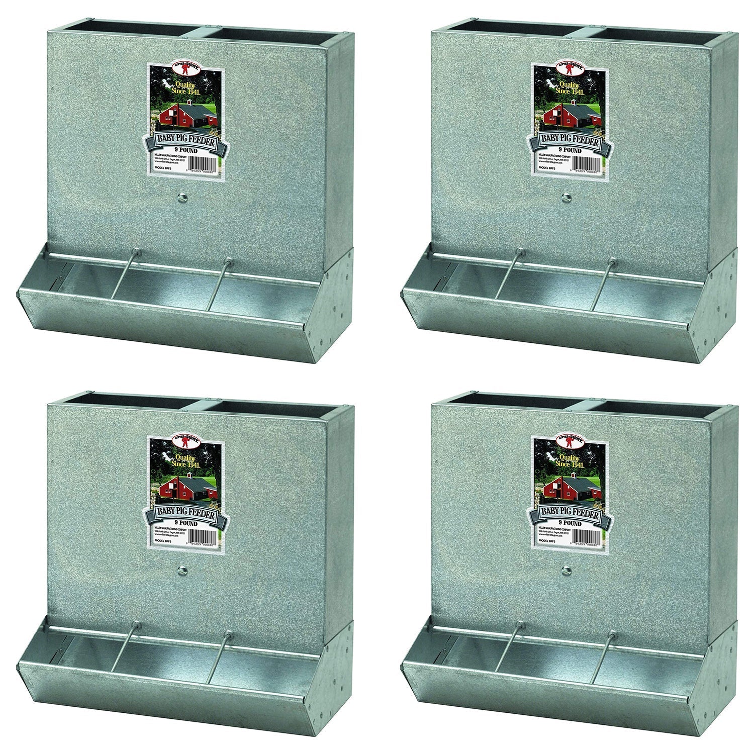 Little Giant BPF3 Mountable 3 Hole Baby Piglet Trough Feeder, 9 Pound (4 Pack) - Angler's Pro Tackle & Outdoors