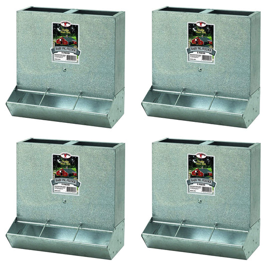 Little Giant BPF3 Mountable 3 Hole Baby Piglet Trough Feeder, 9 Pound (4 Pack) - Angler's Pro Tackle & Outdoors