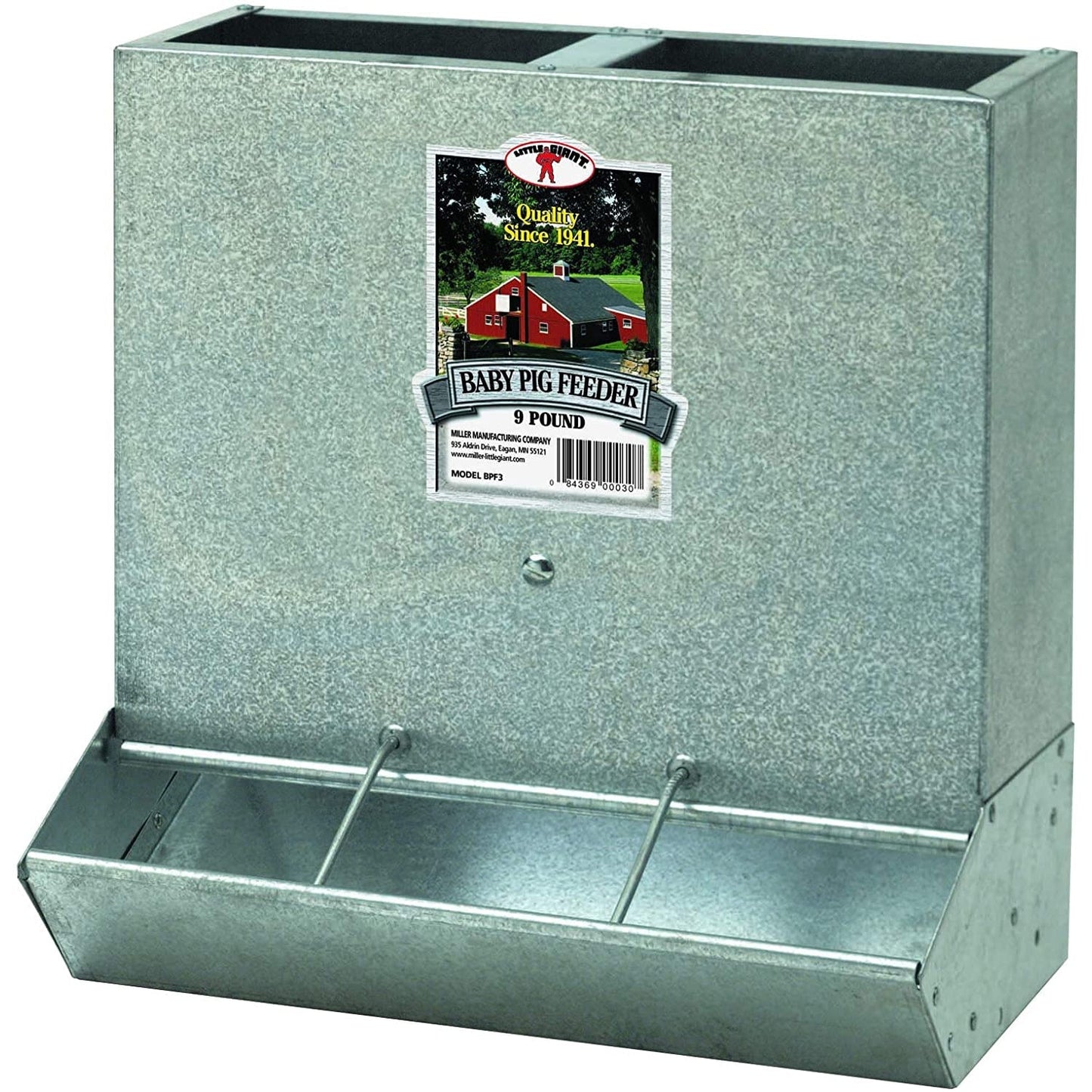 Little Giant BPF3 Mountable 3 Hole Baby Piglet Trough Feeder, 9 Pound (6 Pack) - Angler's Pro Tackle & Outdoors