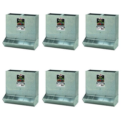 Little Giant BPF3 Mountable 3 Hole Baby Piglet Trough Feeder, 9 Pound (6 Pack) - Angler's Pro Tackle & Outdoors