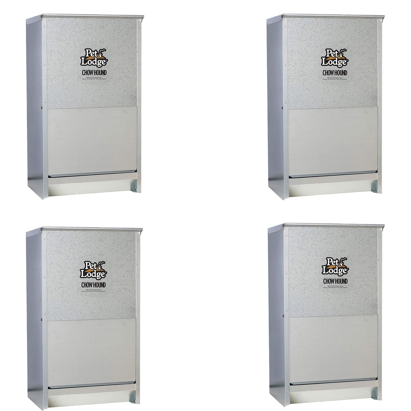 Little Giant Dry Food Automatic Steel 50 Pound Dog Feeder Chow Hound (4 Pack) - Angler's Pro Tackle & Outdoors