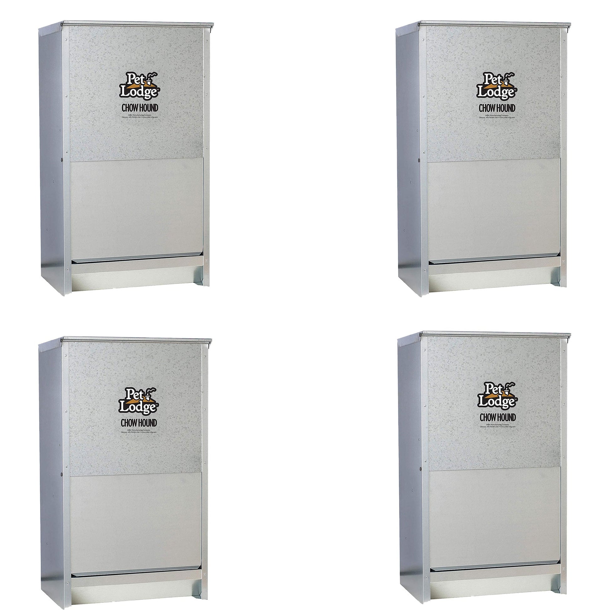 Little Giant Dry Food Automatic Steel 50 Pound Dog Feeder Chow Hound (4 Pack) - Angler's Pro Tackle & Outdoors