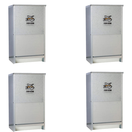 Little Giant Dry Food Automatic Steel 50 Pound Dog Feeder Chow Hound (4 Pack) - Angler's Pro Tackle & Outdoors