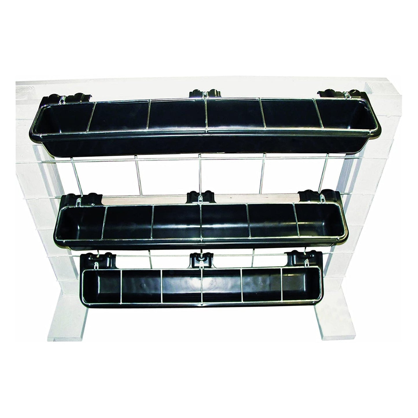 Little Giant HF9BLACK Hook Over Goat Trough Heavy Duty Steel 9 Quart Feeder - Angler's Pro Tackle & Outdoors