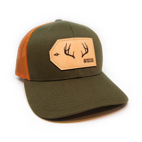 Hooked & Tagged  - Buck Antler Patch Hat