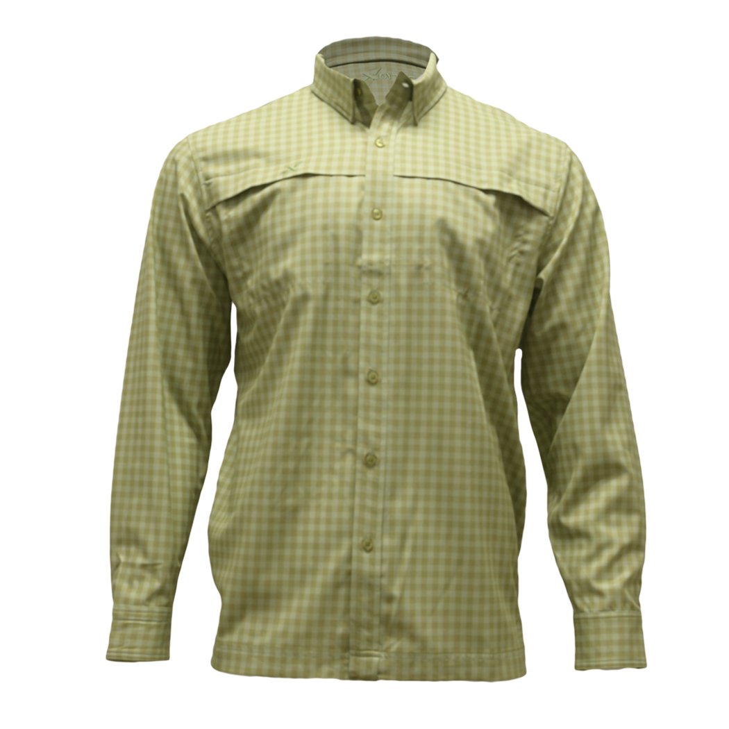 Xotic - Long Sleeve Patterned Lifestyle Button Down w/ REPEL-X