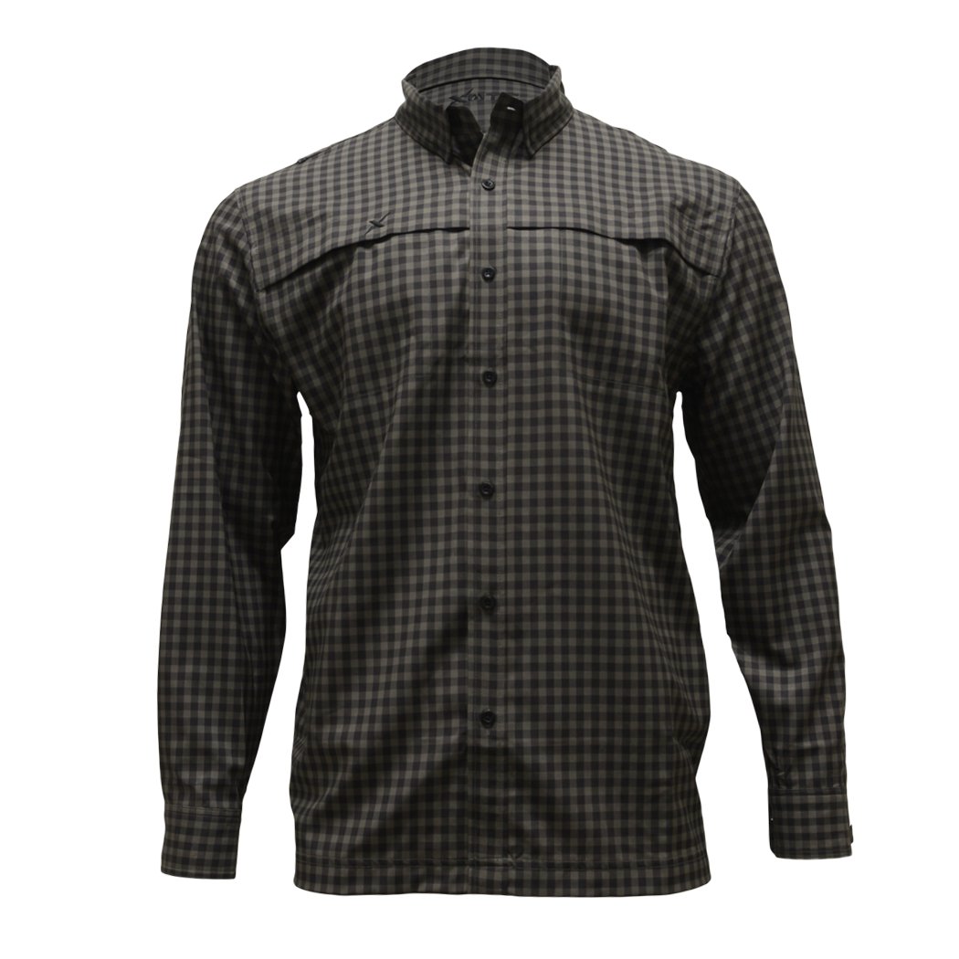 Xotic - Long Sleeve Patterned Lifestyle Button Down w/ REPEL-X