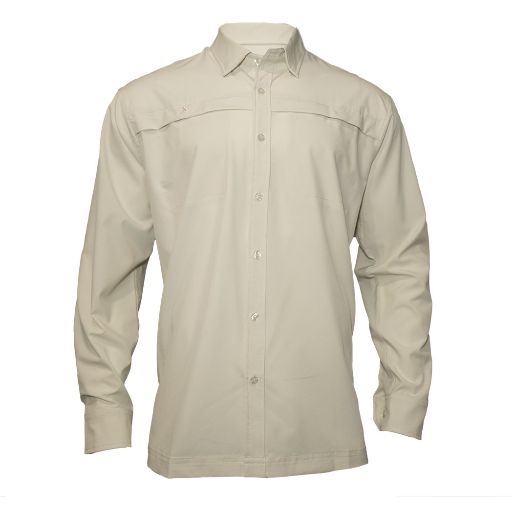 Xotic - Long Sleeve Solid Lifestyle Button Down w/ REPEL-X