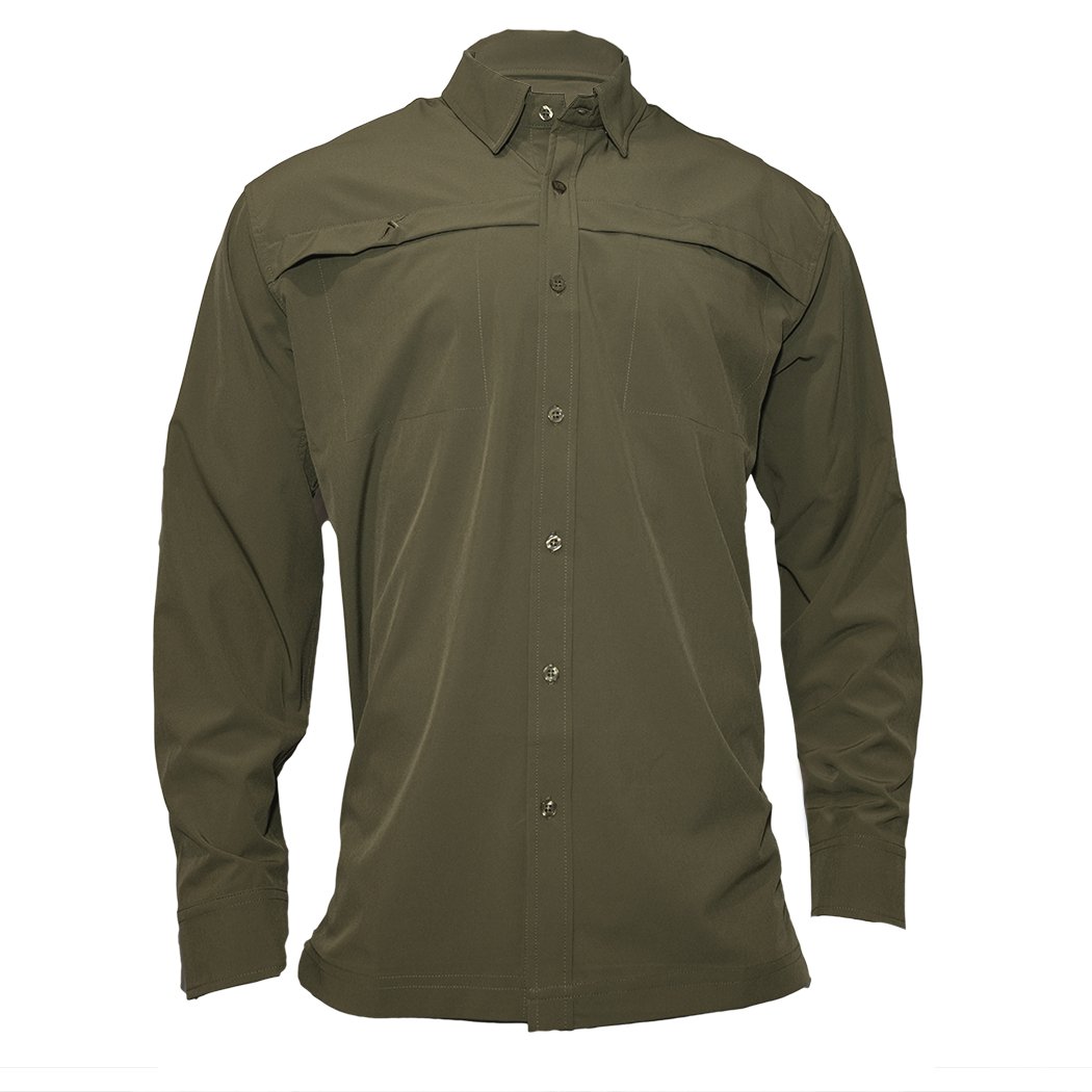 Xotic - Long Sleeve Solid Lifestyle Button Down w/ REPEL-X
