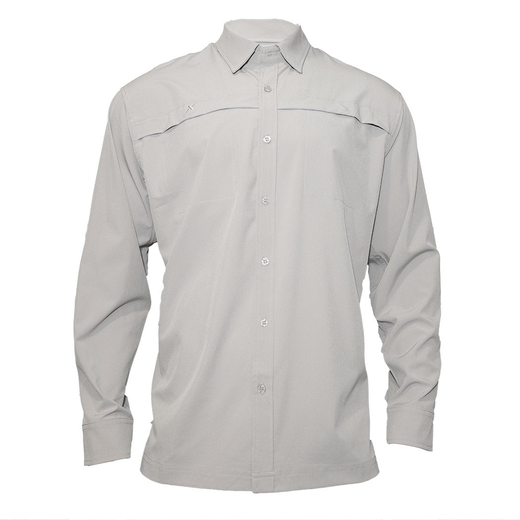 Xotic - Long Sleeve Solid Lifestyle Button Down w/ REPEL-X