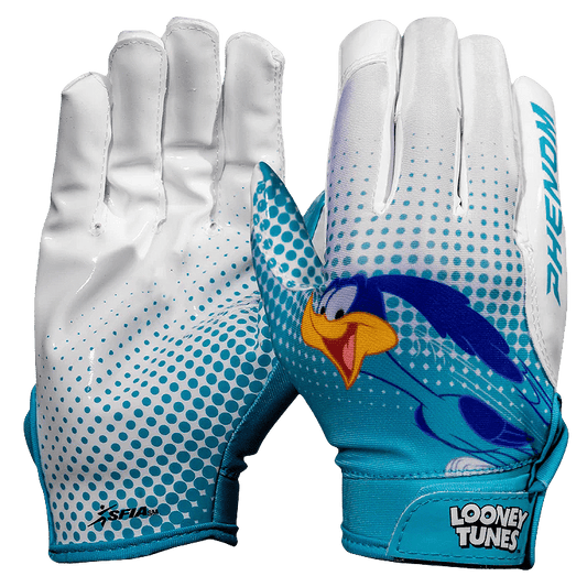 Looney Tunes Football Gloves - Road Runner - VPS4 by Phenom Elite - Angler's Pro Tackle & Outdoors