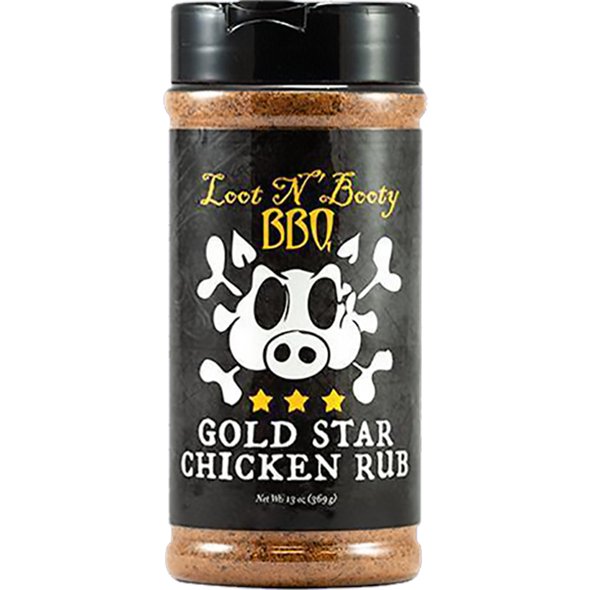 Loot N' Booty BBQ Gold Star Chicken Rub 13 oz. - Angler's Pro Tackle & Outdoors