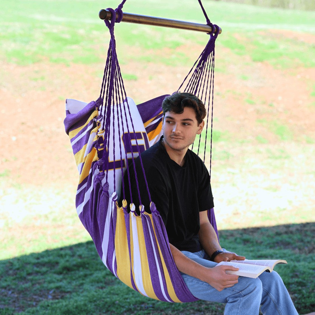 Campus Hammocks LSU Tigers Logo Hammock Chair Swing