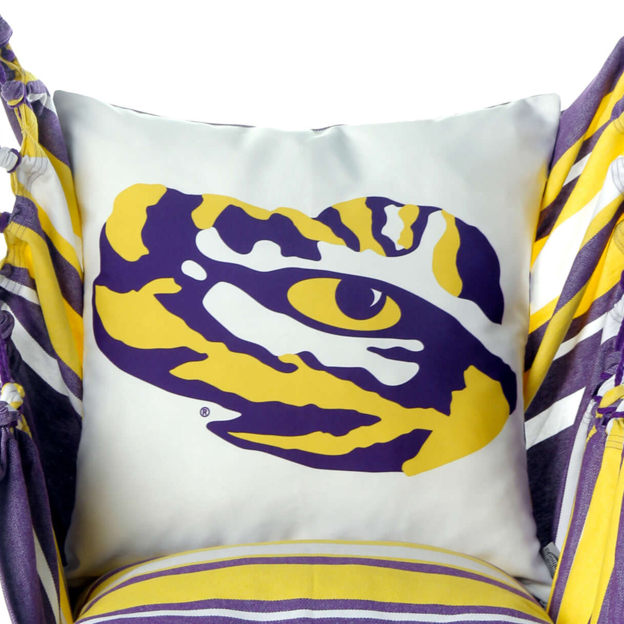 Campus Hammocks LSU Tiger Eye Throw Pillow Cover