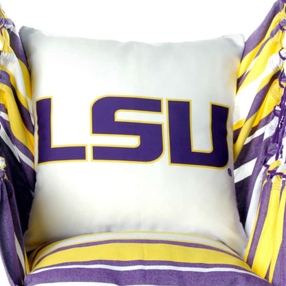 Campus Hammocks LSU Tigers Logo Throw Pillow Cover