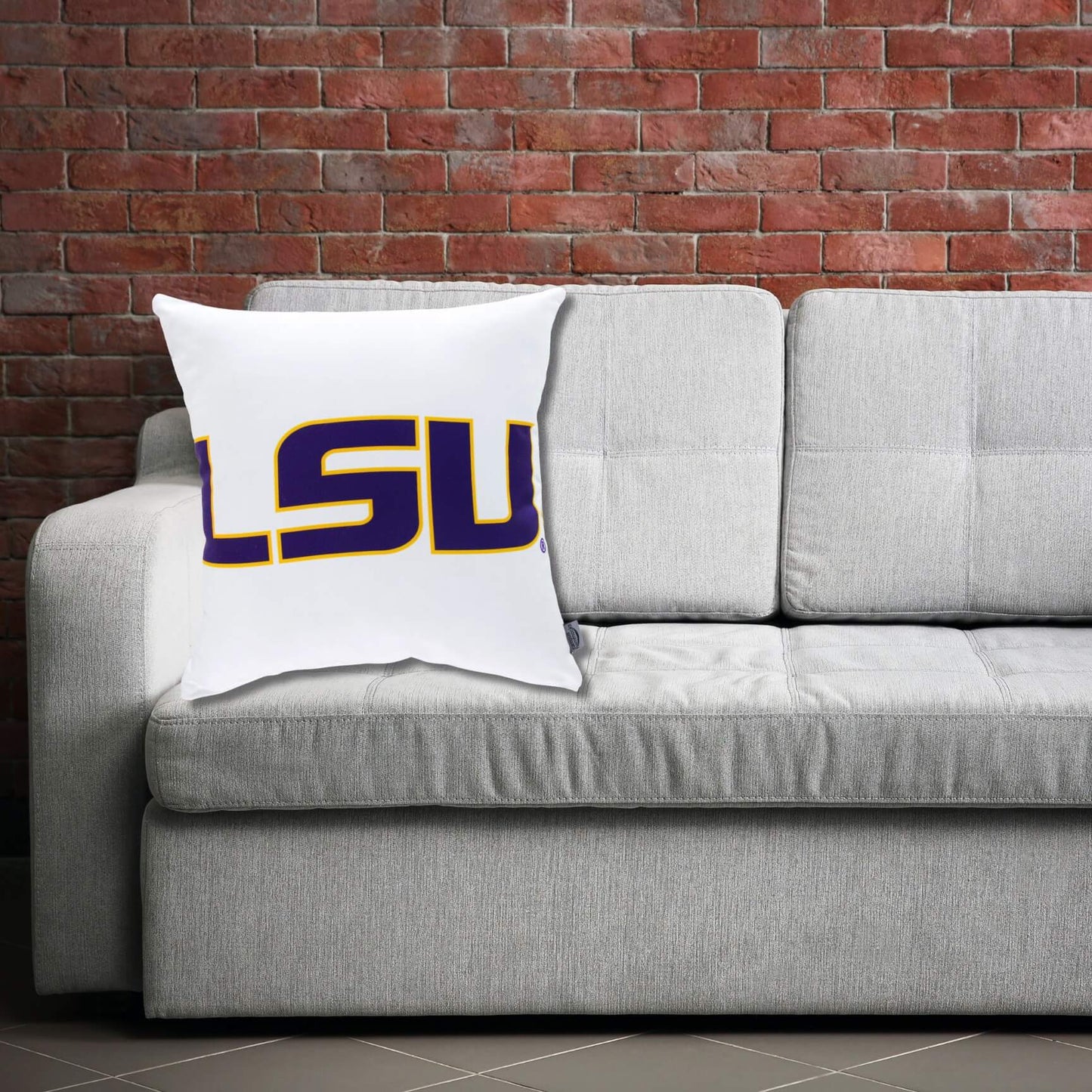 Campus Hammocks LSU Tigers Logo Throw Pillow Cover