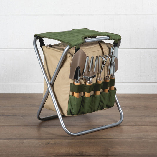 Picnic Time Gardener Folding Seat with Tools
