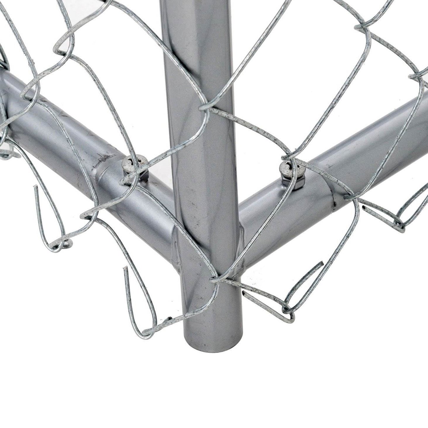 Lucky Dog 10 x 10 Foot Heavy Duty Outdoor Chain Link Dog Kennel w/ Door (2 Pack) - Angler's Pro Tackle & Outdoors