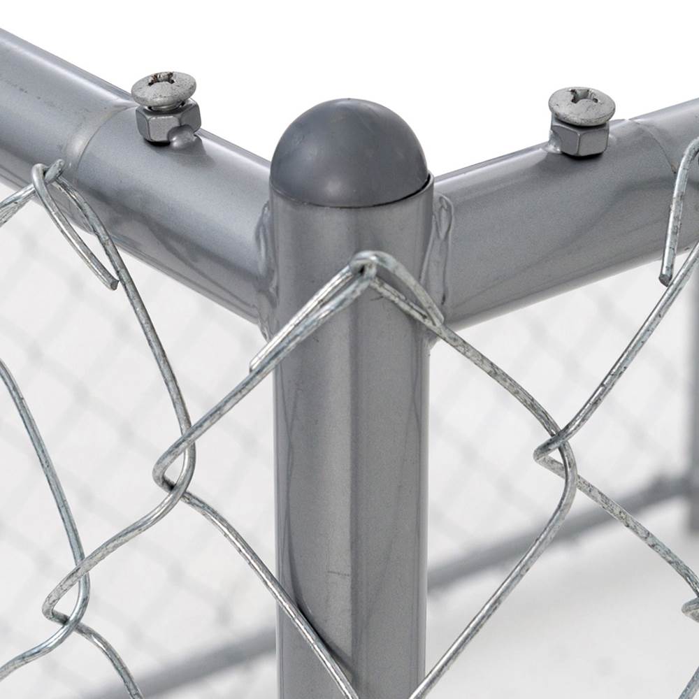 Lucky Dog 10 x 5 x 4 Foot Heavy Duty Outdoor Chain Link Kennel Enclosure (2 Pk) - Angler's Pro Tackle & Outdoors