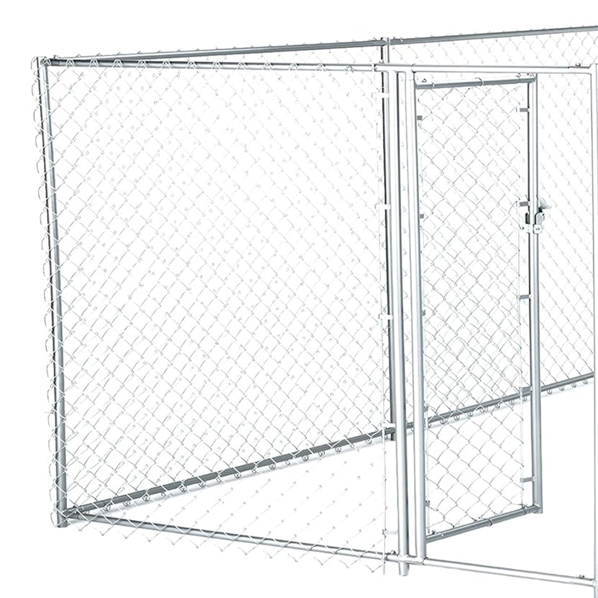 Lucky Dog 10' x 5' x 4' Heavy Duty Steel Outdoor Chain Link Dog Kennel Enclosure - Angler's Pro Tackle & Outdoors