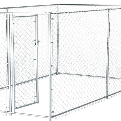 Lucky Dog 10' x 5' x 4' Heavy Duty Steel Outdoor Chain Link Dog Kennel Enclosure - Angler's Pro Tackle & Outdoors