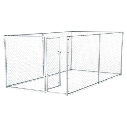 Lucky Dog 10' x 5' x 4' Heavy Duty Steel Outdoor Chain Link Dog Kennel Enclosure - Angler's Pro Tackle & Outdoors