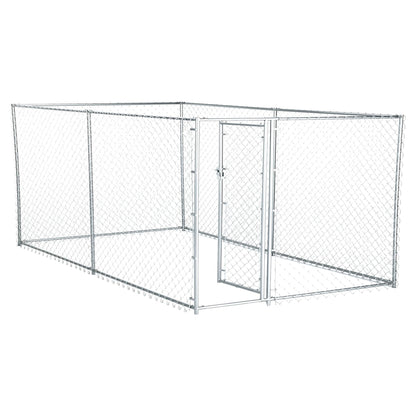 Lucky Dog 10' x 5' x 4' Heavy Duty Steel Outdoor Chain Link Dog Kennel Enclosure - Angler's Pro Tackle & Outdoors