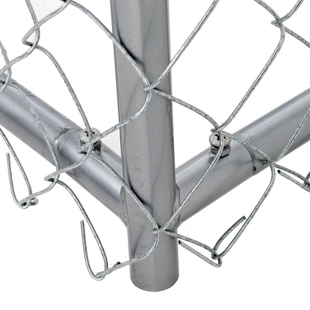 Lucky Dog 10 x 5 x 6" Heavy Duty Outdoor Chain Link Dog House Kennel (2 Pack) - Angler's Pro Tackle & Outdoors