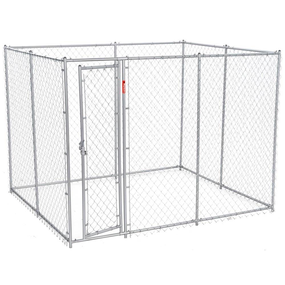 Lucky Dog 10 x 5 x 6" Heavy Duty Outdoor Chain Link Dog House Kennel (2 Pack) - Angler's Pro Tackle & Outdoors