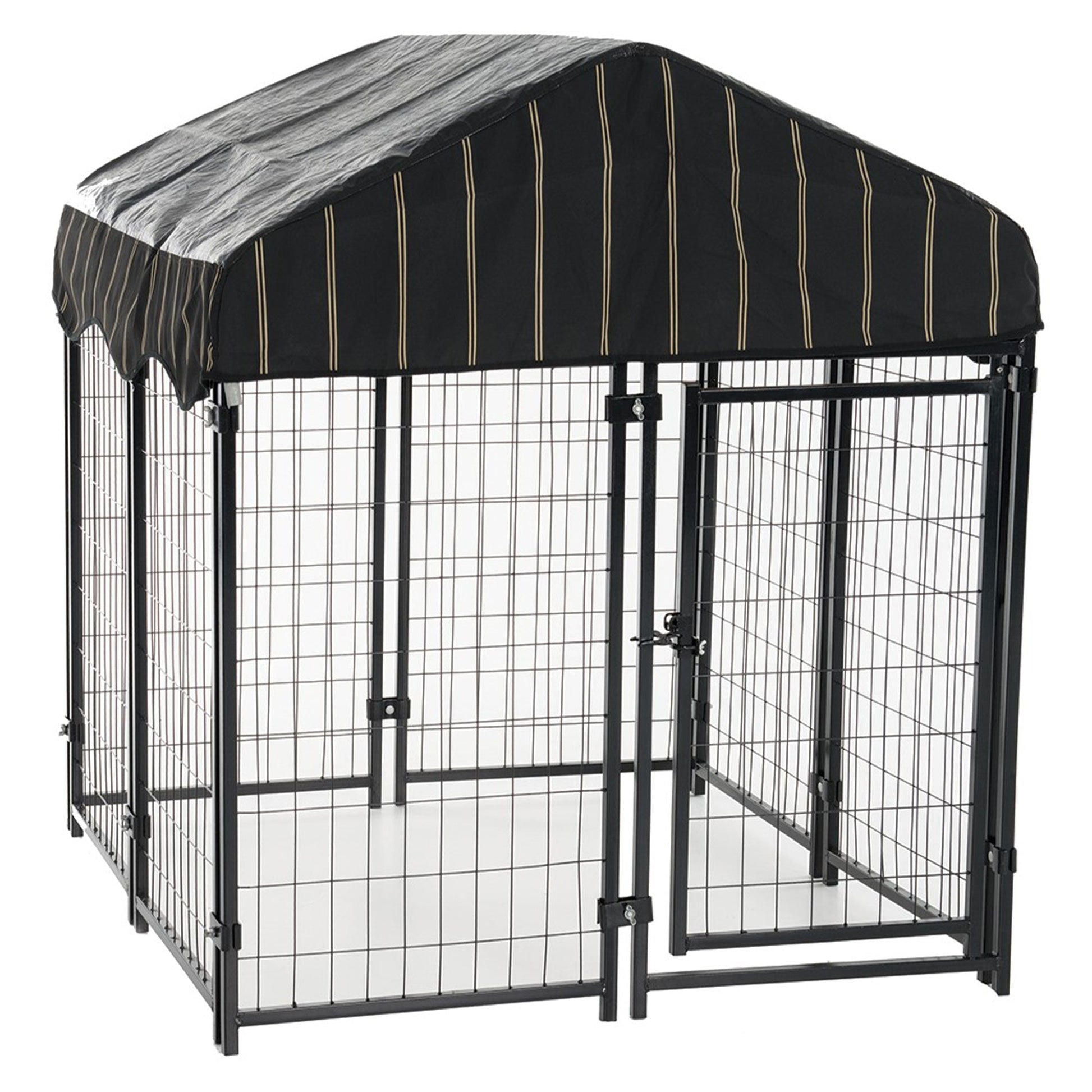 Lucky Dog 4' x 4' x 4.3' Uptown Welded Wire Dog Kennel w/ Waterproof Cover - Angler's Pro Tackle & Outdoors