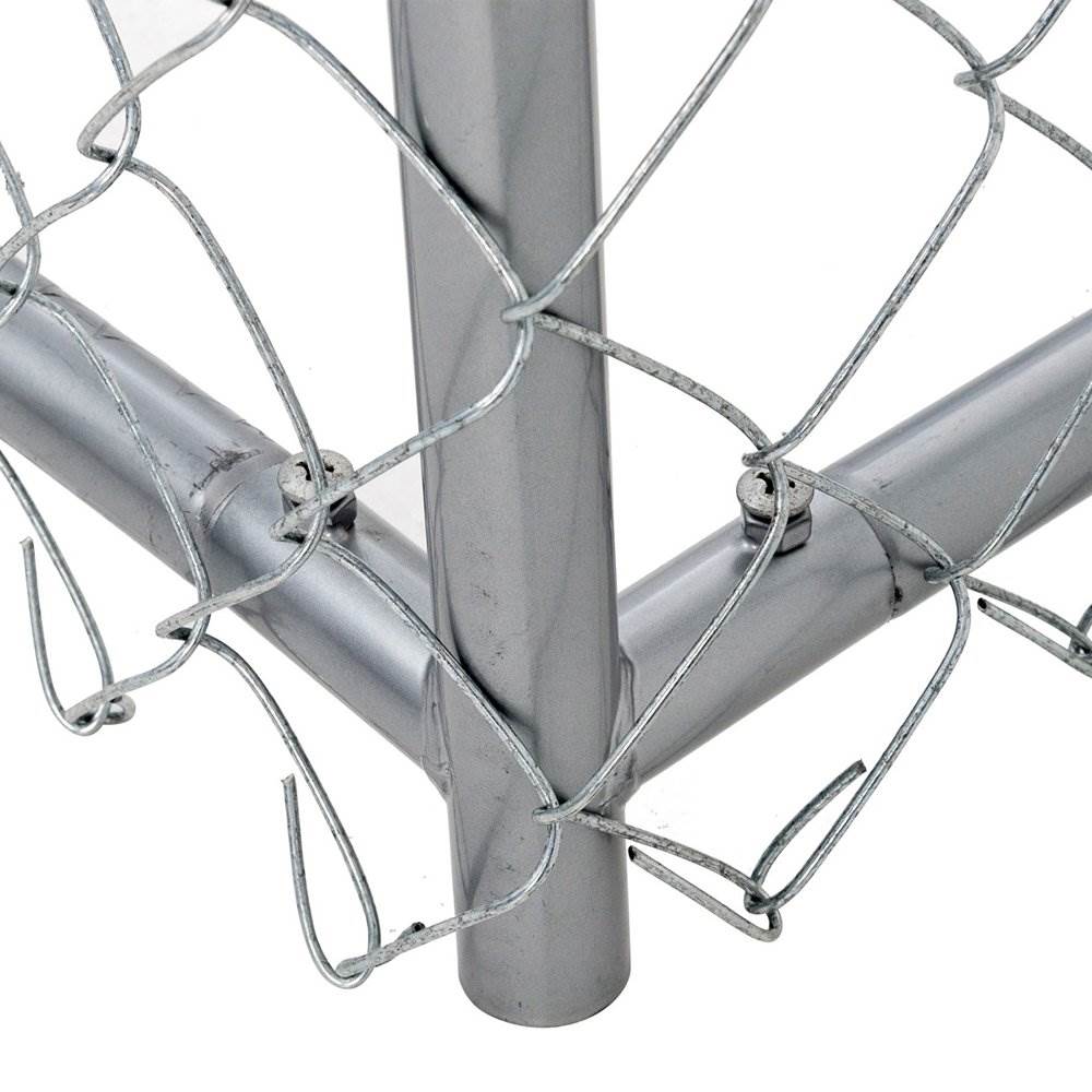 Lucky Dog 5 x 5 x 4 Foot Heavy Duty Outdoor Chain Link Dog Kennel (2 Pack) - Angler's Pro Tackle & Outdoors