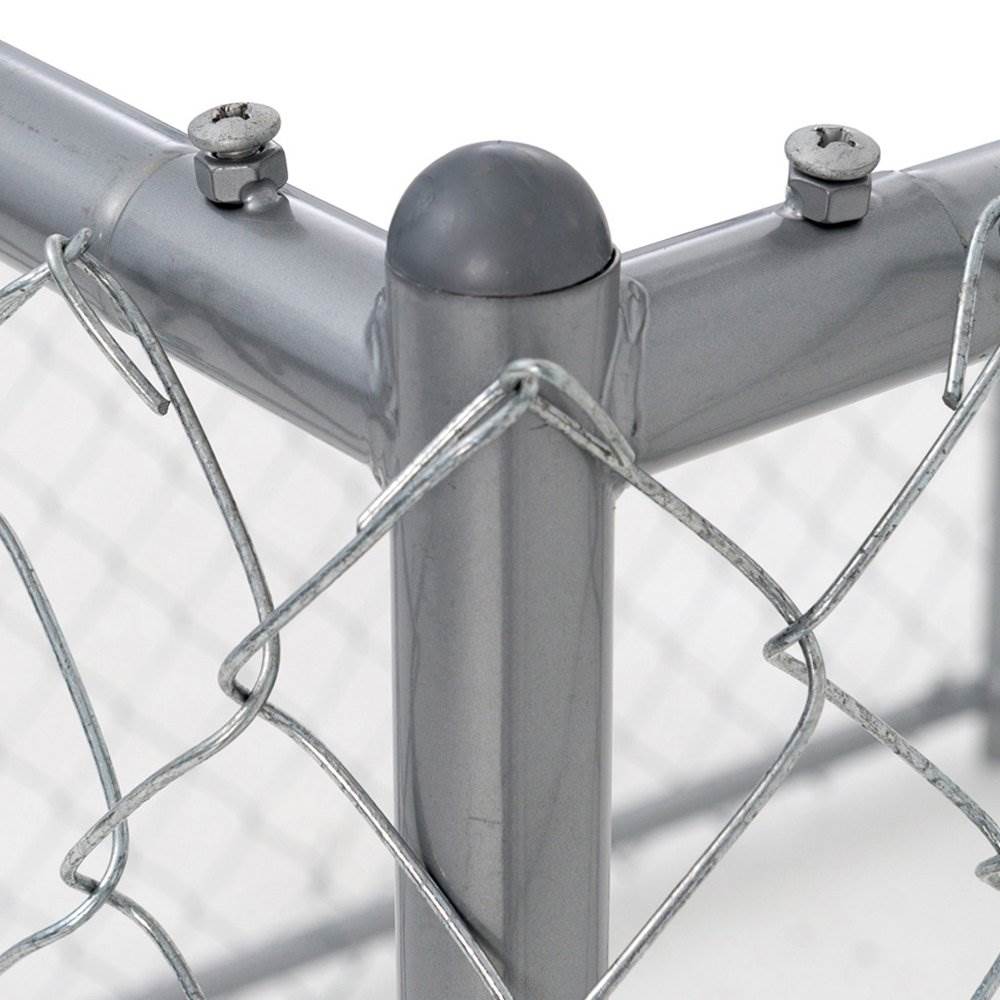 Lucky Dog 5 x 5 x 4 Foot Heavy Duty Outdoor Chain Link Dog Kennel (2 Pack) - Angler's Pro Tackle & Outdoors