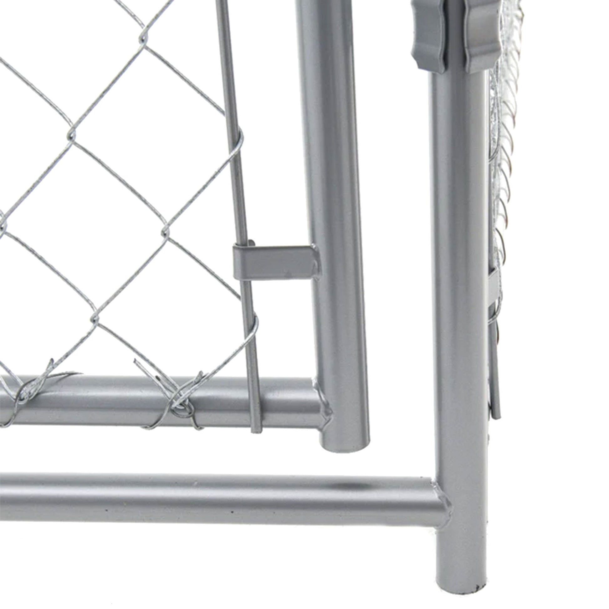 Lucky Dog Adjustable 10' x 10' x 6' Heavy Duty Chain Link Dog Kennel Enclosure - Angler's Pro Tackle & Outdoors