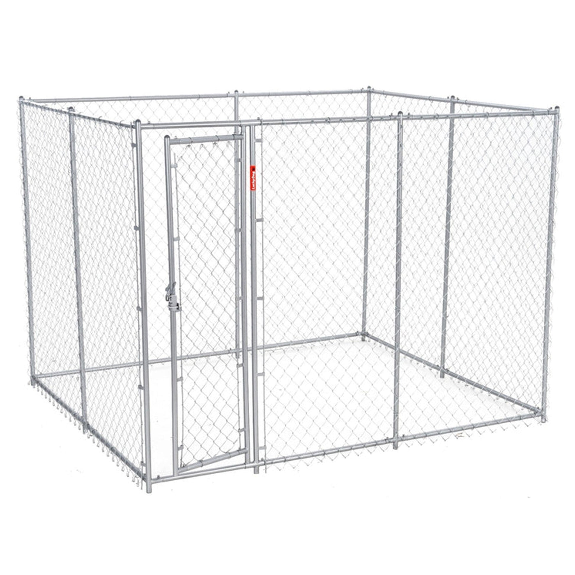 Lucky Dog Adjustable 10' x 10' x 6' Heavy Duty Chain Link Dog Kennel Enclosure - Angler's Pro Tackle & Outdoors