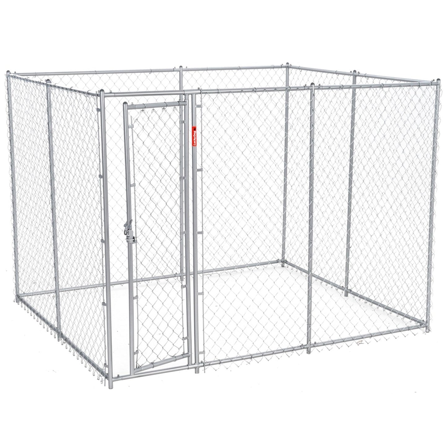 Lucky Dog Adjustable 10' x 5' x 6' Heavy Duty Chain Link Dog Kennel Enclosure - Angler's Pro Tackle & Outdoors