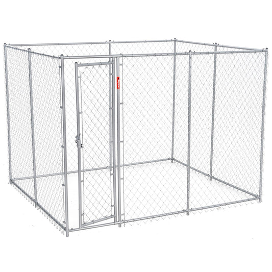 Lucky Dog Adjustable 10' x 5' x 6' Heavy Duty Chain Link Dog Kennel Enclosure - Angler's Pro Tackle & Outdoors