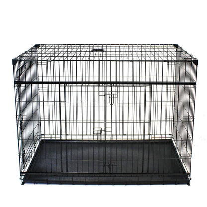 Lucky Dog Dwell Series 24 Inch Small Kennel Secure Fenced Pet Dog Crate, Black - Angler's Pro Tackle & Outdoors