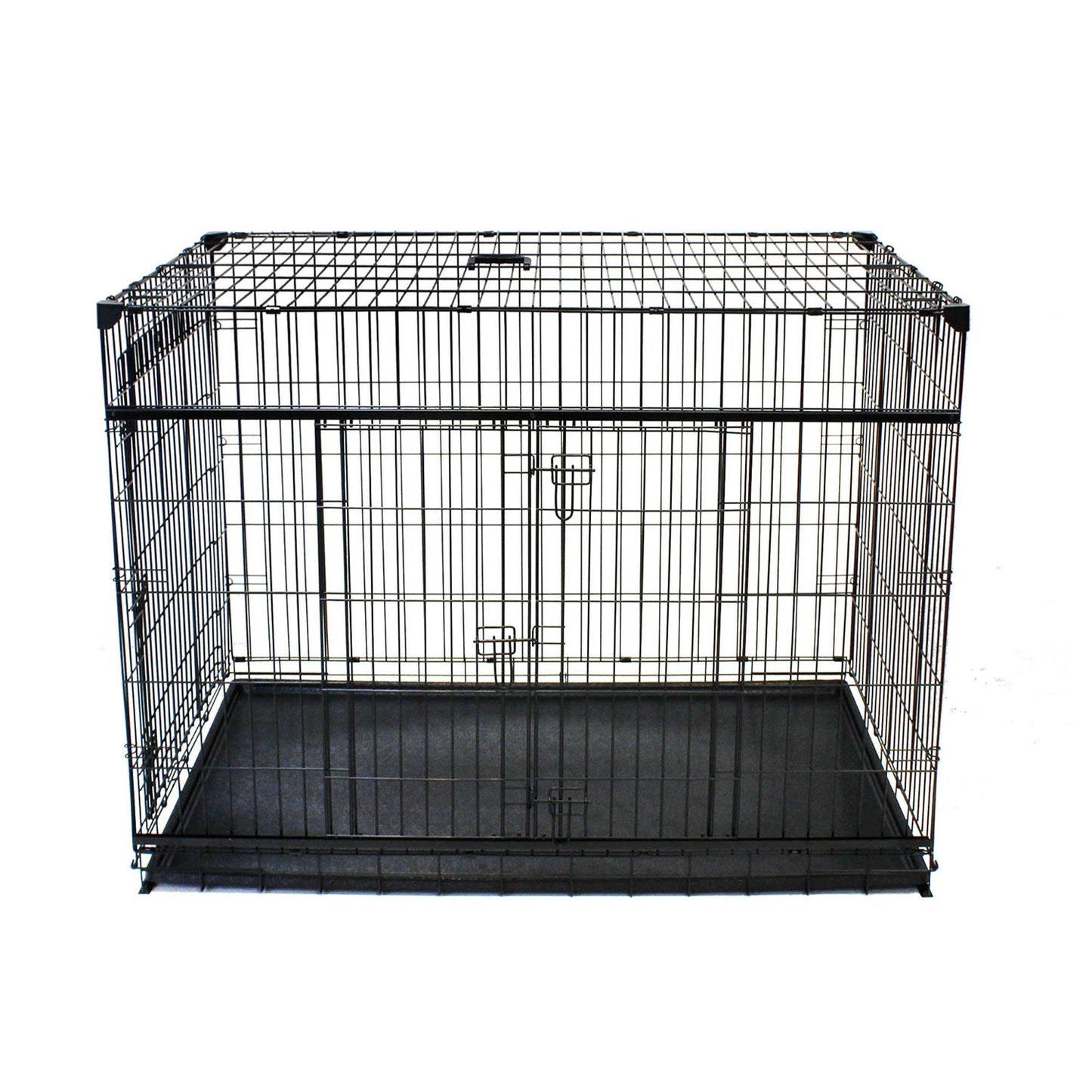 Lucky Dog Dwell Series 30 Inch S/M Kennel Secure Fenced Pet Dog Crate, Black - Angler's Pro Tackle & Outdoors