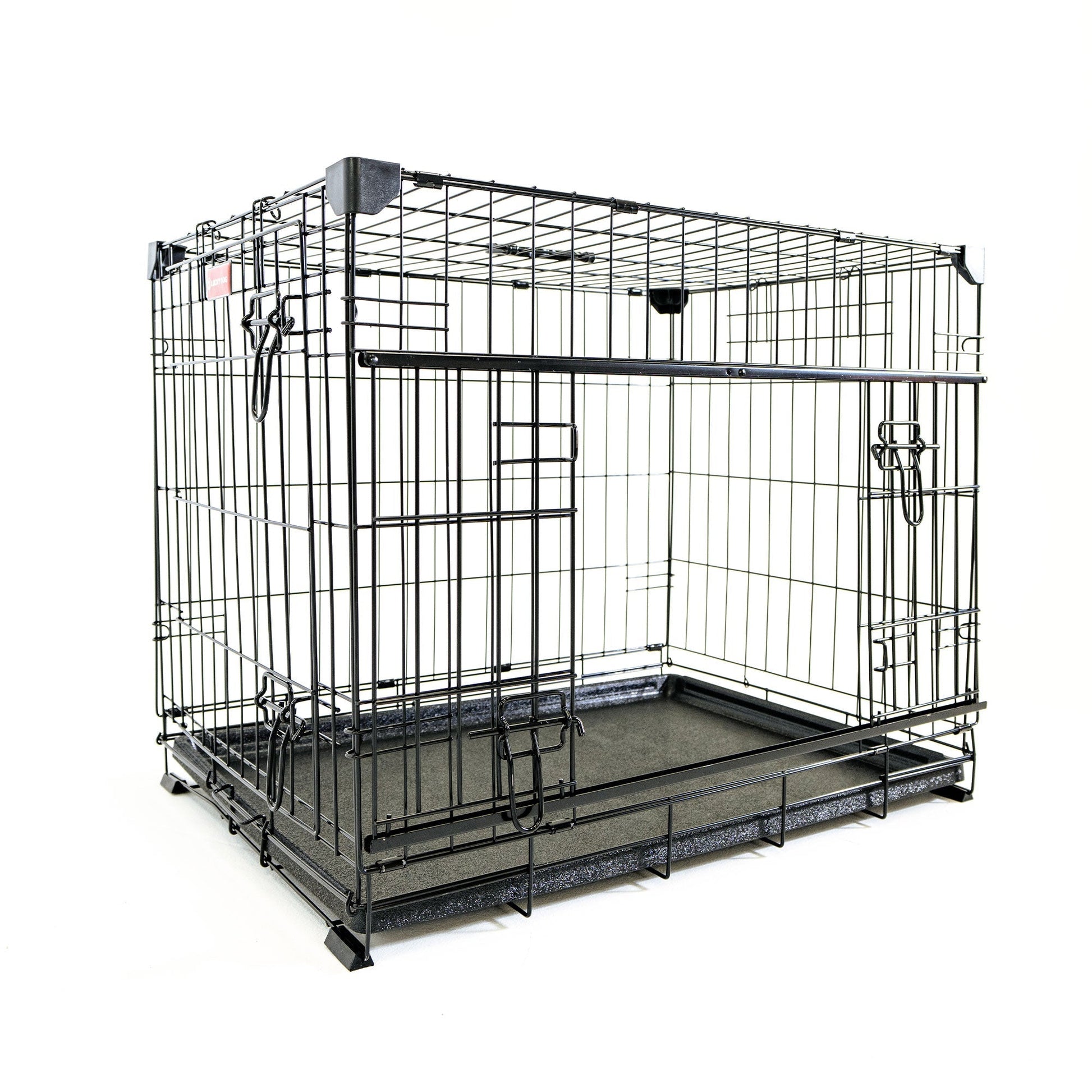 Lucky Dog Dwell Series 30 Inch S/M Kennel Secure Fenced Pet Dog Crate, Black - Angler's Pro Tackle & Outdoors