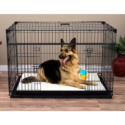 Lucky Dog Dwell Series 48 Inch XL Kennel Secure Fenced Pet Dog Crate, Black - Angler's Pro Tackle & Outdoors