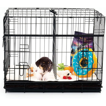 Lucky Dog Dwell Series 48 Inch XL Kennel Secure Fenced Pet Dog Crate, Black - Angler's Pro Tackle & Outdoors