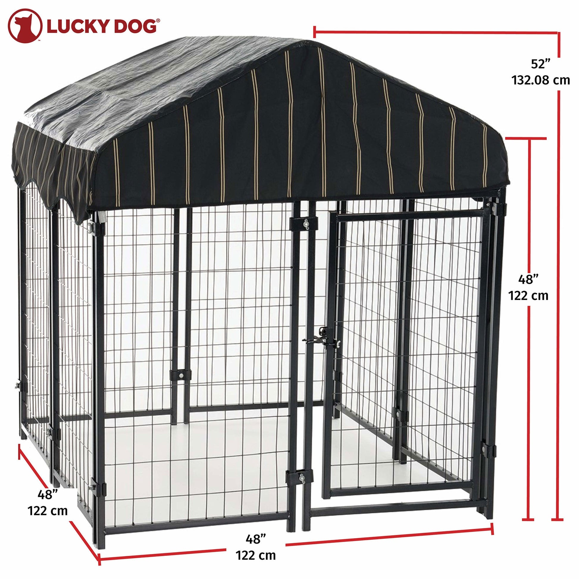 Lucky Dog Modular Welded Wire Kennel Pet Play Pen (4 Pack) - Angler's Pro Tackle & Outdoors