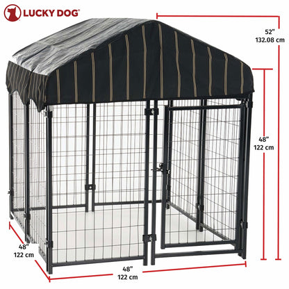 Lucky Dog Modular Welded Wire Kennel Pet Play Pen (4 Pack) - Angler's Pro Tackle & Outdoors